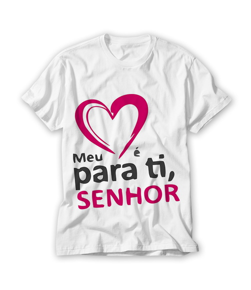 Camiseta Religiosa Meu Coração é Pra Ti Senhor