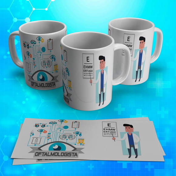 Caneca Porcelana Oftalmologia
