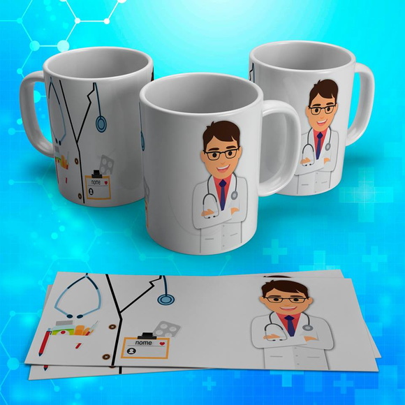 Caneca Porcelana Medicina