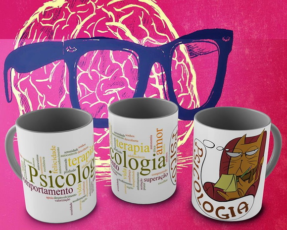 Caneca Porcelana Psicologia