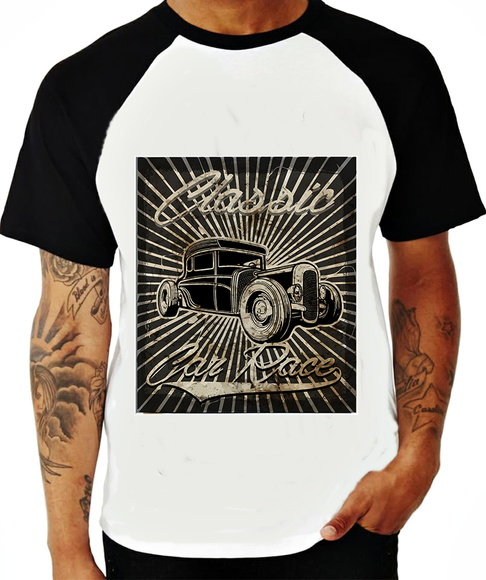 Camiseta Raglan Classic Car Race