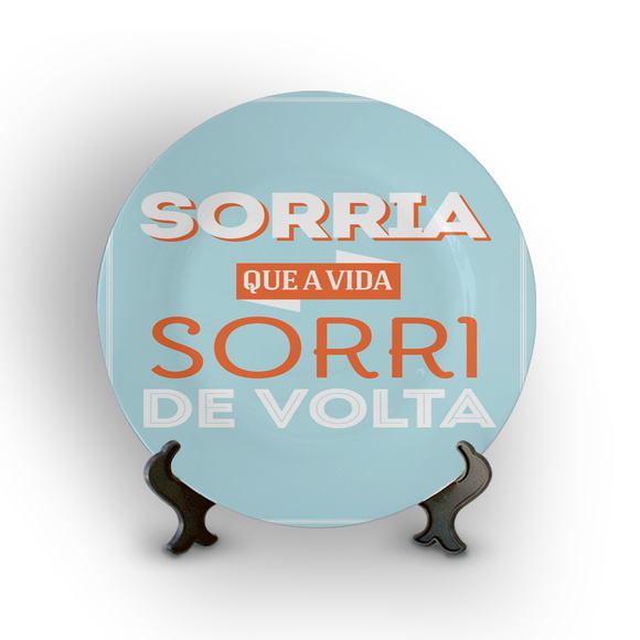 Prato Decorativo Sorria