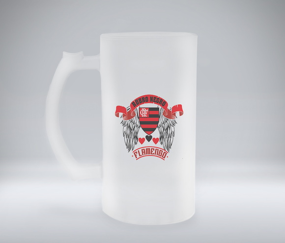Caneca de Chopp Jateada Rubro Negro