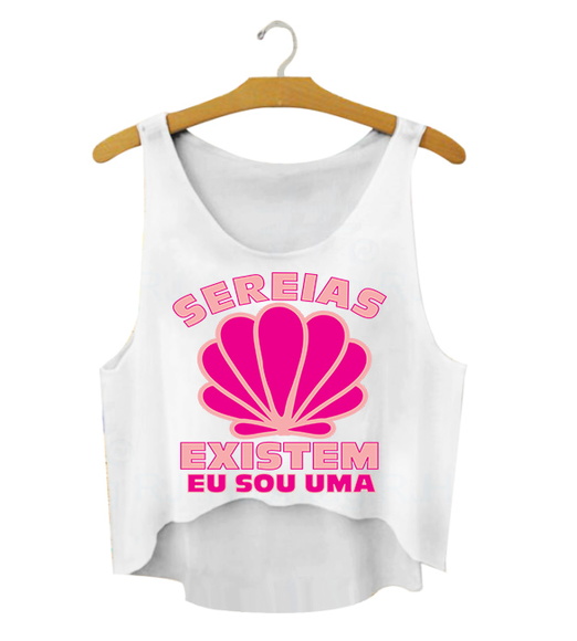 Blusa Cropped Sereias Existem