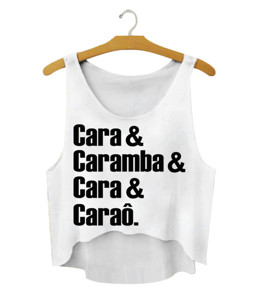 Blusa Cropped Carnaval Cara Caramba