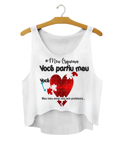 Cropped Carnaval Você Partiu Meu Coração