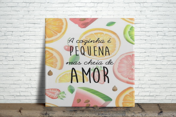 Azulejo Decorativo A Cozinha é Pequena