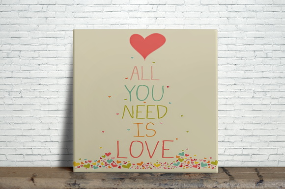 Azulejo Decorativo All You Need is Love