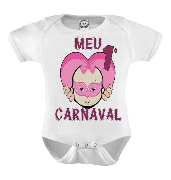 Body Infantil Meu Primeiro Carnaval