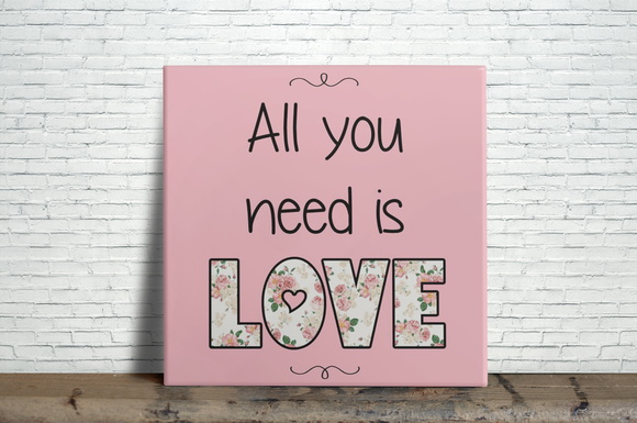 Azulejo Decorativo All You Need is Love