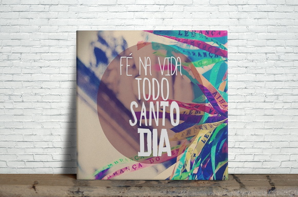 Azulejo Decorativo Fé Na Vida Todo Santo Dia