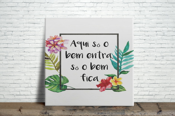 Azulejo Decorativo Aqui só o Bem Entra