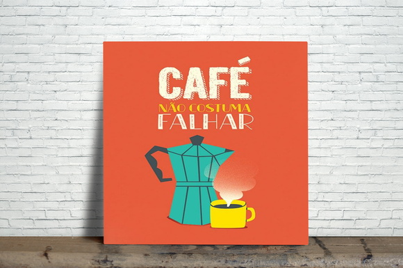 Azulejo Decorativo Café Não Costuma Falhar