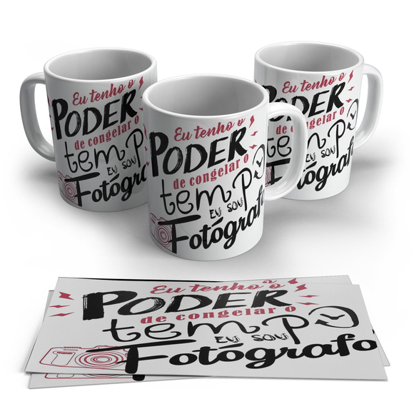 Caneca Eu Tenho o Poder de congelar o Tempo