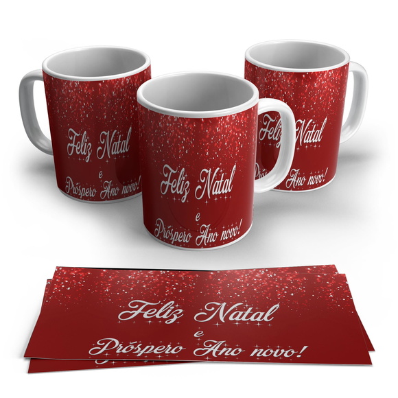 Caneca Feliz Natal e Próspero Ano Novo