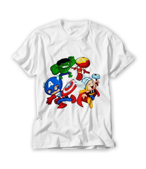 Camiseta Infantil Mascotes Super Heróis