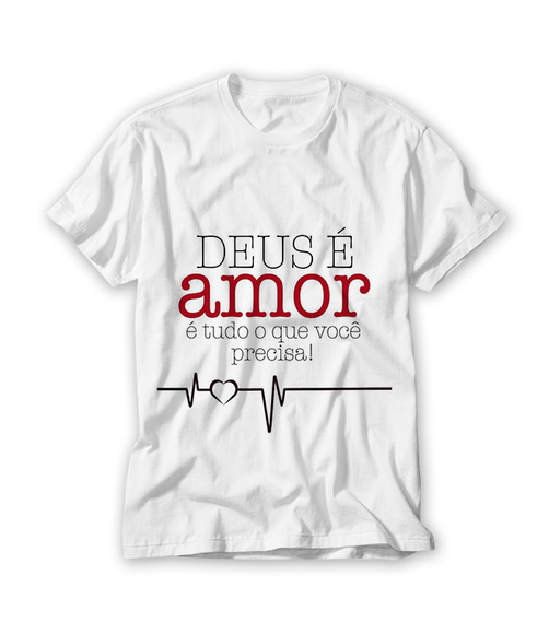 Camiseta Deus é Amor