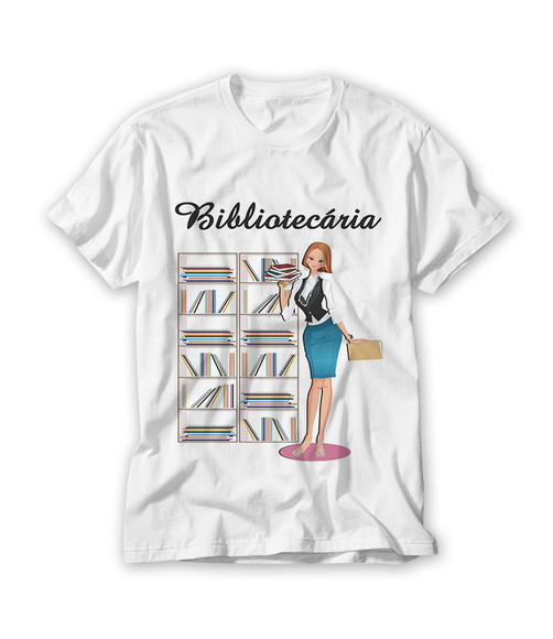 Camiseta Profissão - Bibliotecária