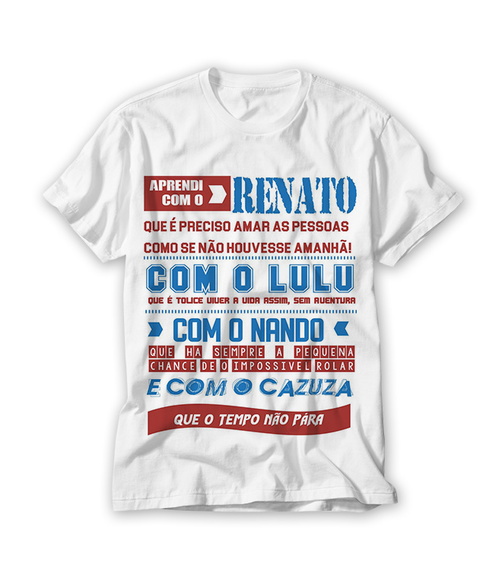 Camiseta Aprendi com o Renato