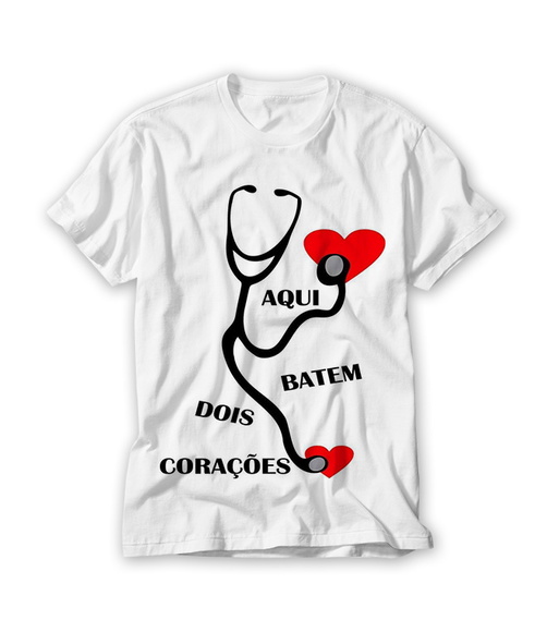 Camiseta Aqui Batem dois Corações