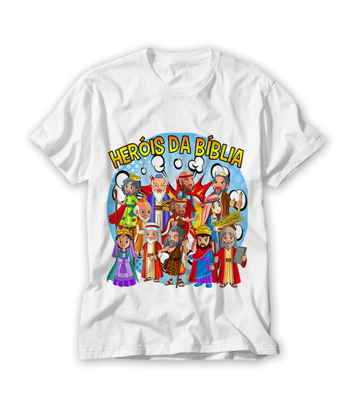 Camiseta Heróis da Bíblia