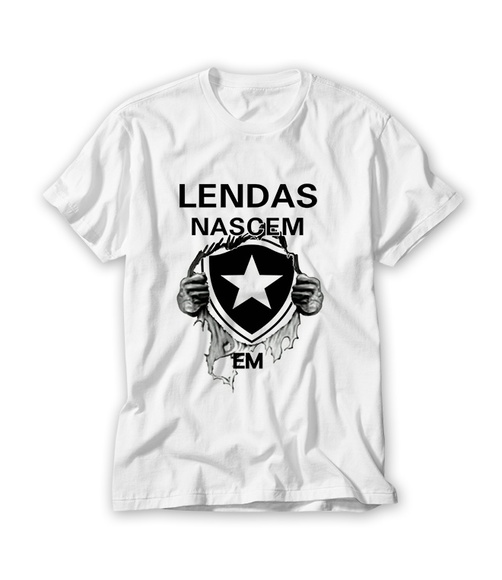 Camiseta Lendas Nascem Botafogo