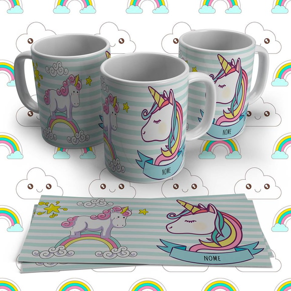 Caneca Porcelana Unicórnio