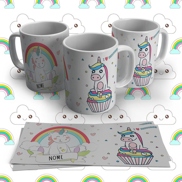 Caneca Porcelana Unicórnio