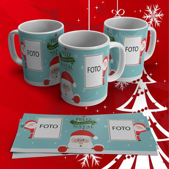 Caneca Porcelana de Natal