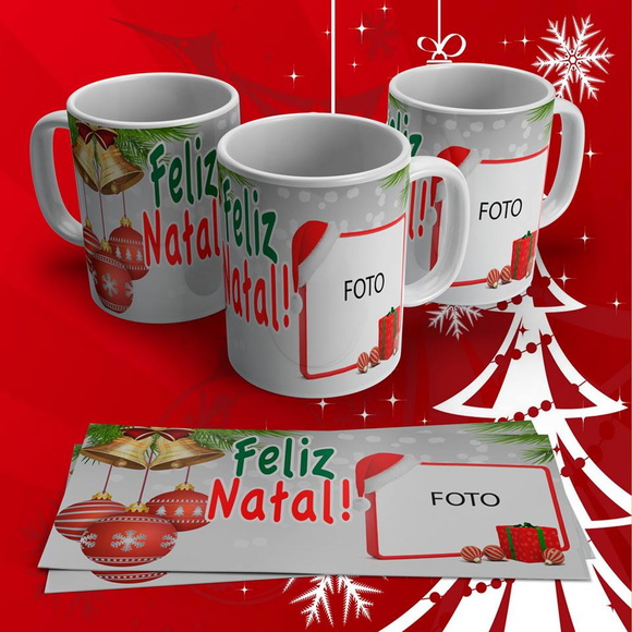 Caneca personalizada Porcelana de Natal