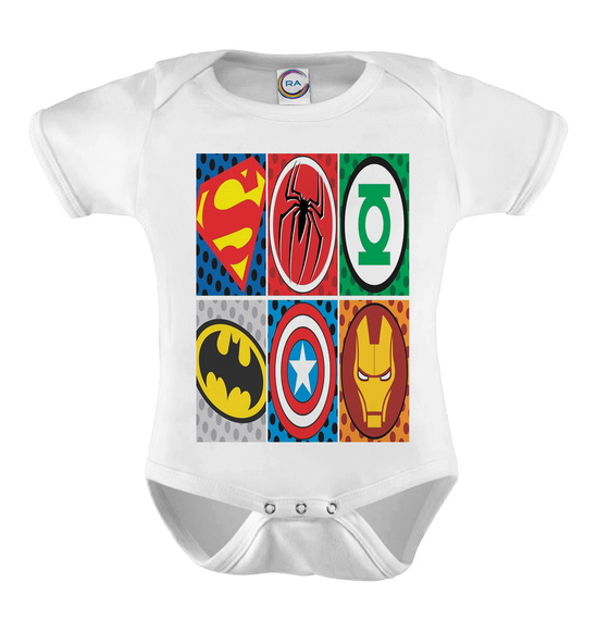 Body Infantil Super Heróis