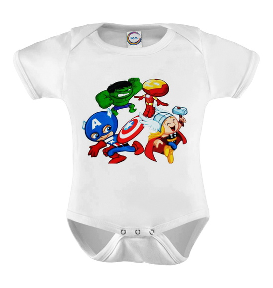 Body Infantil Super Heróis