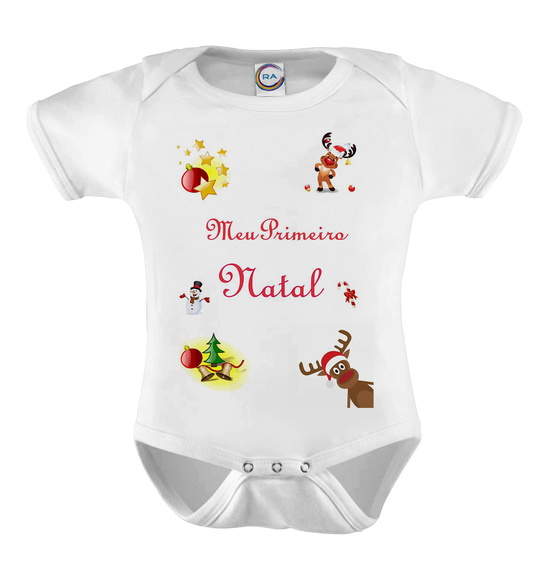 Body Infantil Meu Primeiro Natal