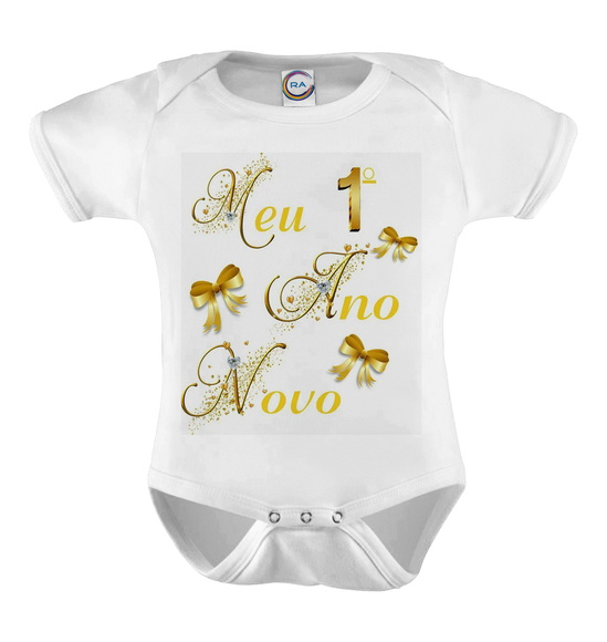 Body Infantil Meu Primeiro Ano Novo