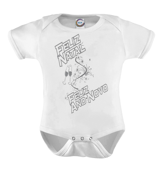 Body Infantil Feliz Natal Feliz Ano Novo