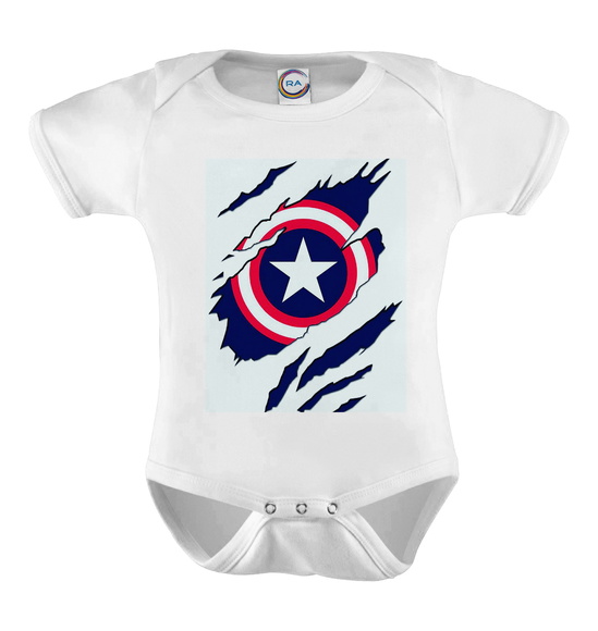 Body Infantil Capitão América