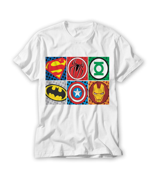 Camiseta Infantil Super Heróis