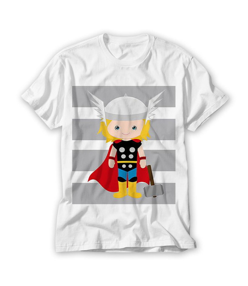 Camiseta Infantil Mascotes Super Heróis - Thor