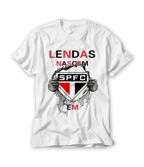 Camiseta As Lendas Nascem São Paulo