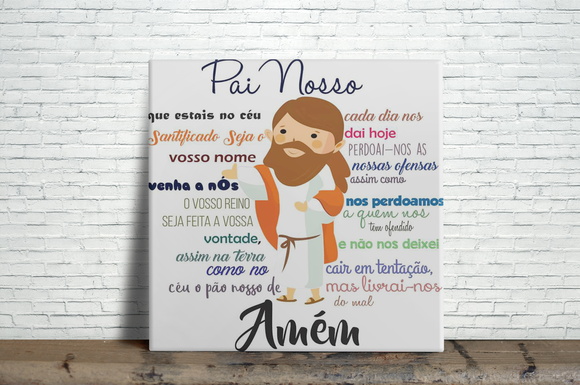 Azulejo Decorativo Pai Nosso