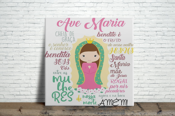 Azulejo Decorativo Ave Maria