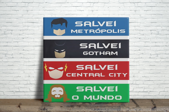 Azulejo Decorativo Super Herois