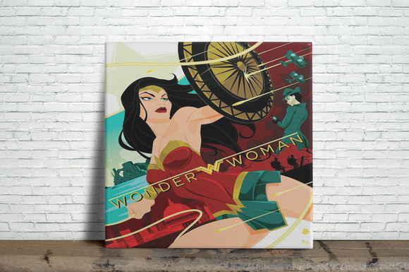 Azulejo Decorativo Wonder Woman