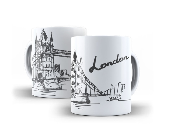 Caneca de Porcelana Londres