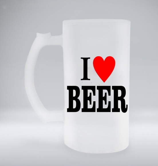 Caneca de Chopp Jateada I Love Beer