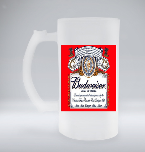 Caneca de Chopp Jateada Budweiser