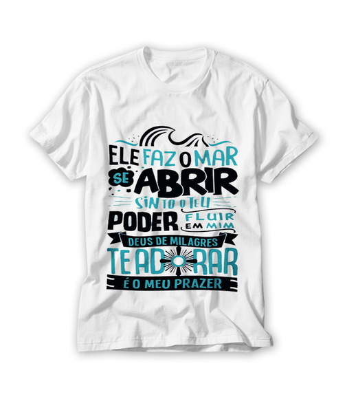 Camiseta Religiosa Deus do Milagre