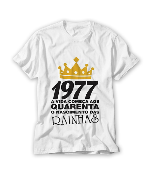 Camiseta A Vida Começa aos 40