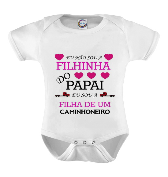 Body Infantil Sou Filha de Caminhoneiro