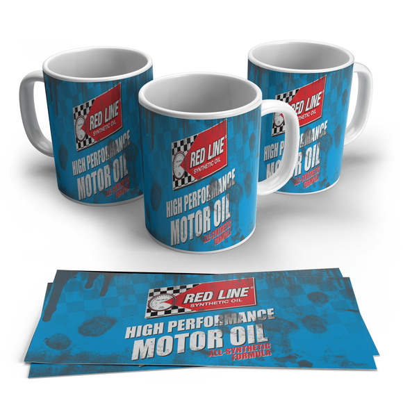 Caneca de Porcelana Vintage Motor Oil
